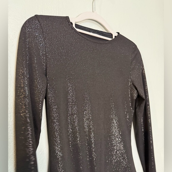 Blackmilk long sleeve black sparkly bodysuit - Picture 3 of 7